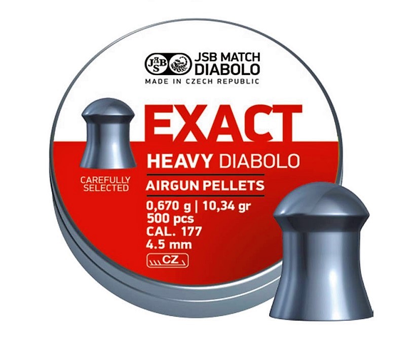 JSB Exact Heavy 4.50mm Luchtdruk Kogeltjes blikje 500